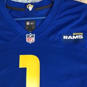 NIKE NFL LOS ANGELES RAMS #1 ON FIELD JERSEY